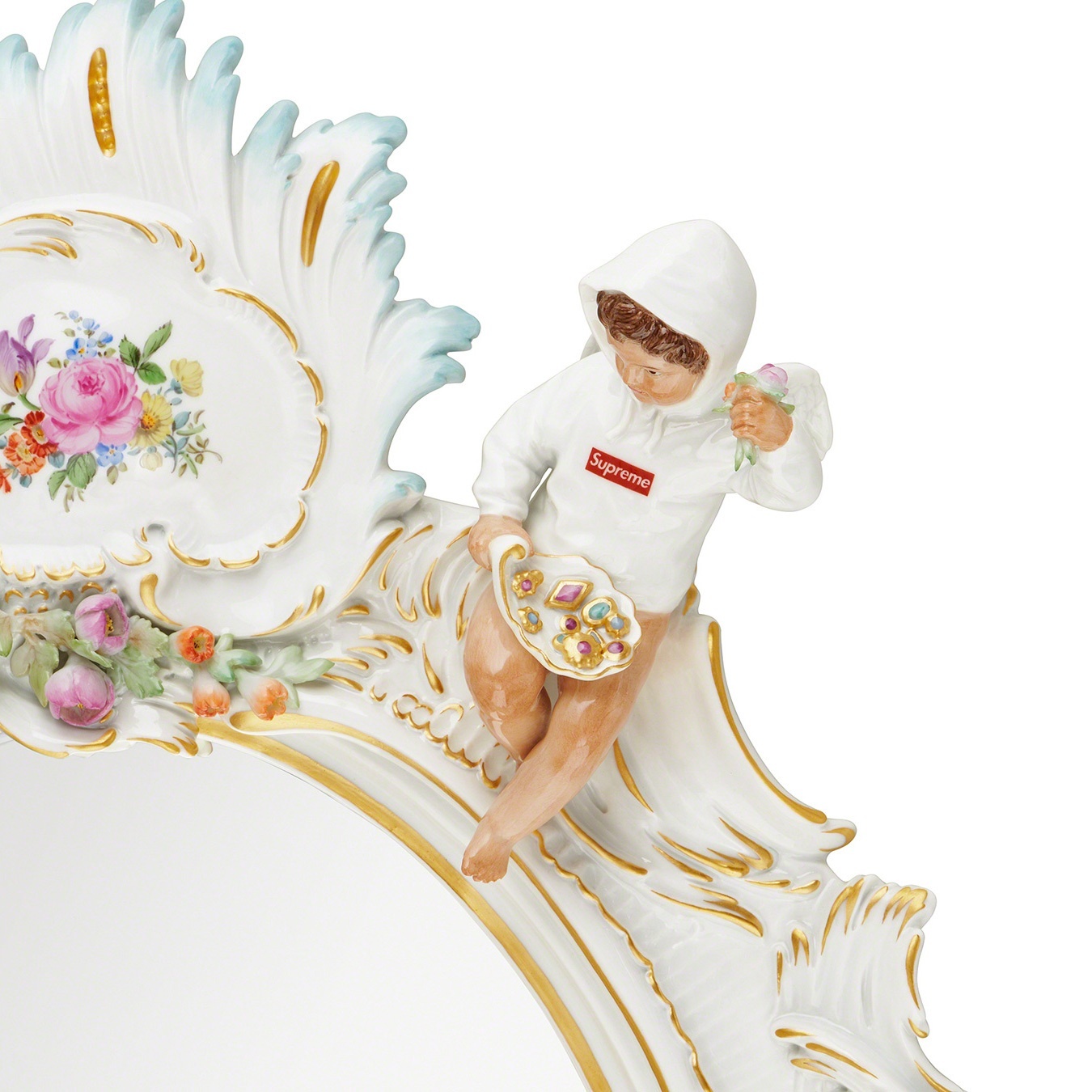 Supreme®/Meissen® Hand-Painted Porcelain Mirror view 4